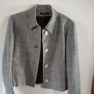 Women's Ralph Lauren Black and Tan Jacket.